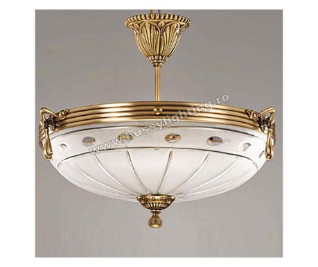 Ambiente csillár, 33 cm átmérővel, klasszikus design, antikolt bronz bevonat - Bussy Lighting 3039-52-42