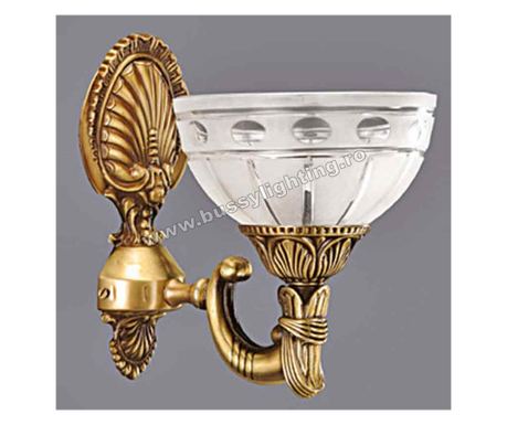 Aplica Ambiente 1 ággal, klasszikus design, antikolt bronz bevonat - Bussy Lighting 3039-52-19