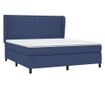 Boxspring krevet, plavi, 180x200 cm, tkanina thumbnail 3