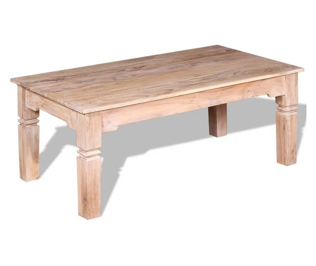 Stolik kawowy z drewna akacjowego 110 x 60 x 45 cm