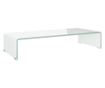 Stalak za TV/stakleni monitor, bijeli, 70x30x13 cm