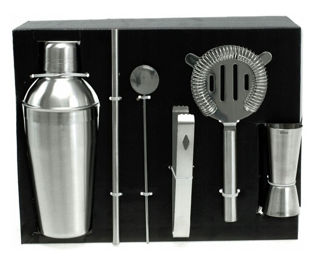 Комплект за коктейли Kinghoff KH 1392, 6 части, Инокс - 5