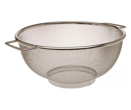 Excellent Houseware szűrőedény, rozsdamentes acél, 24x10 cm, ezüst