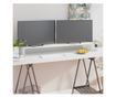 Stalak za TV/monitor, staklo, bijelo, 120x30x13 cm