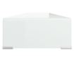 Stalak za TV/monitor, staklo, bijelo, 120x30x13 cm