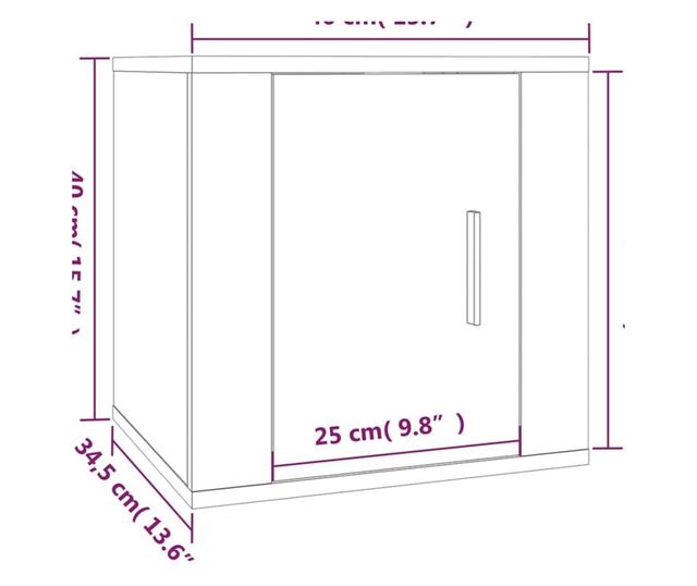 Zestaw szafki TV, 2 części, biały, drewno przetworzone