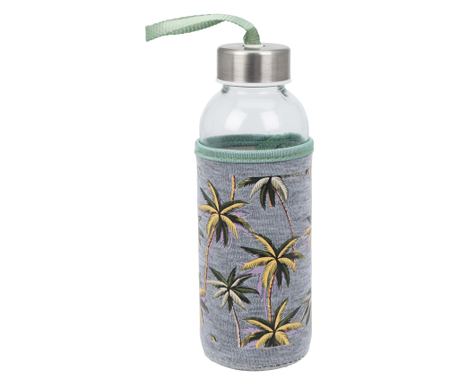 Μπουκάλι νερού Excellent Houseware, γυάλινο, 6x19 cm, 400 ml, Palmieri