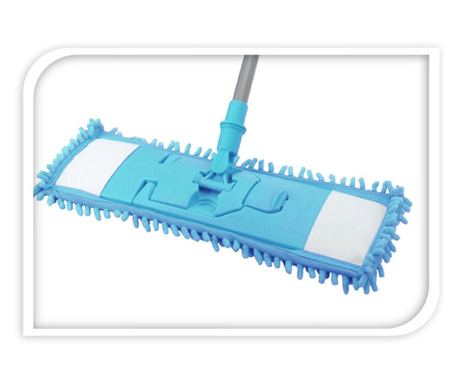 Mop Koopman, mikrovlákno/kov, 44x14 cm, modrý