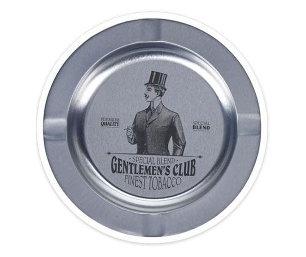 Set 4 scrumiere Excellent Houseware, metal, 14 cm, argintiu