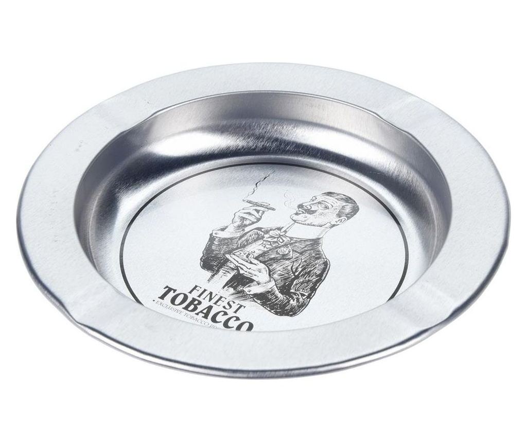 Set 4 scrumiere Excellent Houseware, metal, 14 cm, argintiu - 2