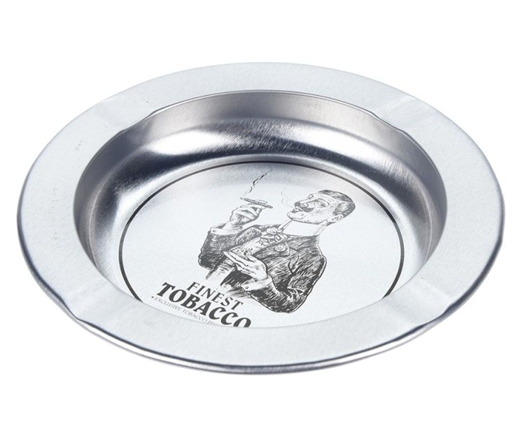 Set 4 scrumiere Excellent Houseware, metal, 14 cm, argintiu - 3