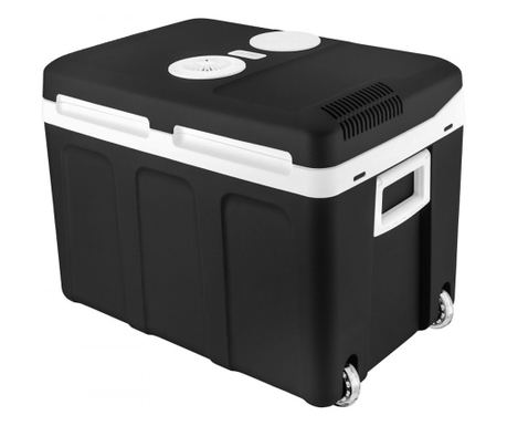 Geanta frigorifica electrica First Austria FA-5170-2-BA, 58W, 40 l, Clasa F, 240/12V, Organizare interna, Negru/alb