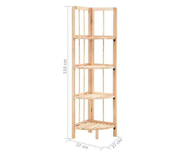 Colțar din lemn de cedru, 27 x 27 x 110 cm