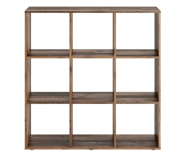 FMD Fggleges polc 9 rekesszel, elavult stlusban