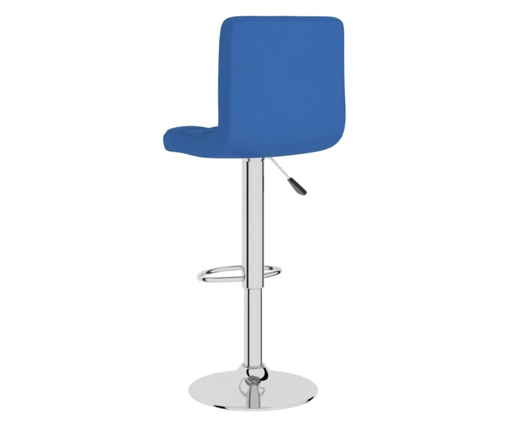 Barski stol, moder, tekstilni material - 5