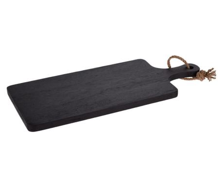 Tocator Koopman, lemn, 50x25x2 cm, negru