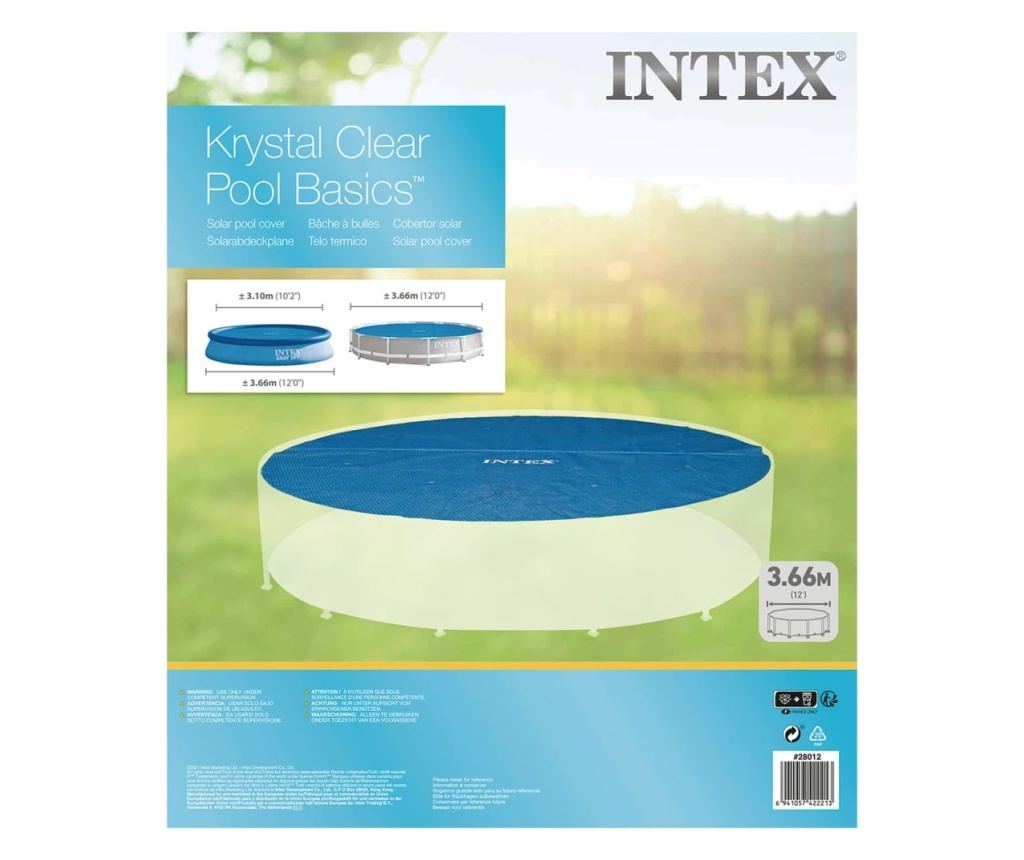 Intex Solarni pokrivač za bazen, plavi, 348 cm, polietilen - 5