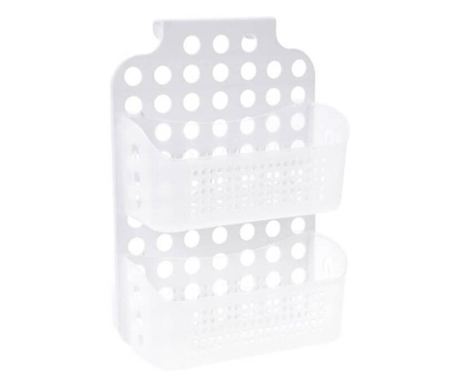 Οργανωτής μπάνιου Bathroom Solutions, πολυπροπυλένιο, 35x25x10 cm, λευκό