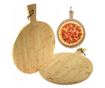 Placa pizza Kinghoff KH 1674, 35 cm, Maner confortabil, Bambus
