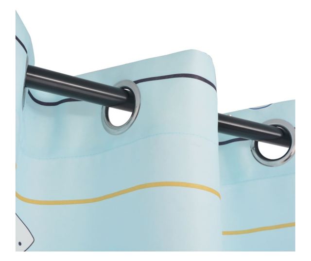 Zavjese za dječju sobu, 2 kom, 140 x 240 cm, plave