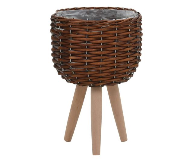 Žardinjera, 3 kom., pletena s PE oblogom