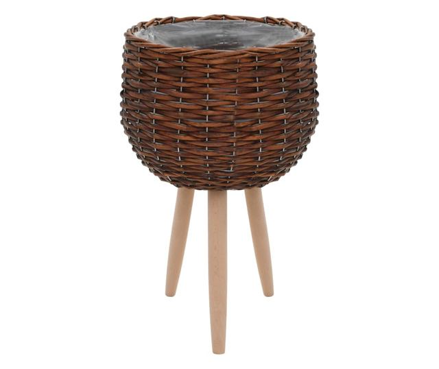 Žardinjera, 3 kom., pletena s PE oblogom