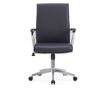 Direktorska stolica MIO, ekološka koža, kromirana baza, crna