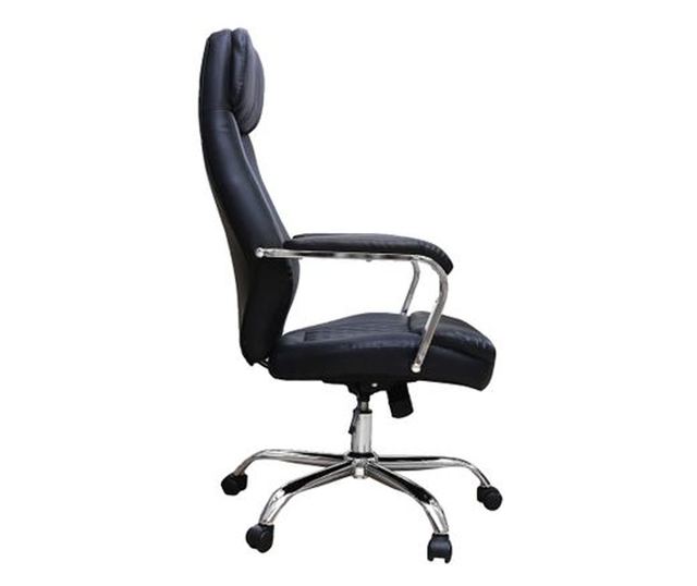 Direktorska uredska stolica MENGALOS, eko koža, crna