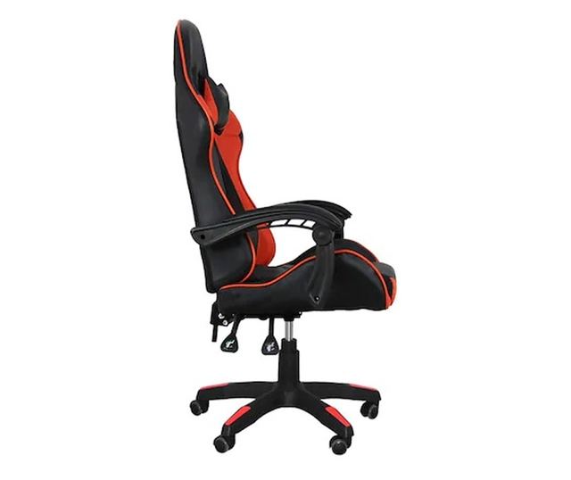 Upravljački stolac WANTED, ekološka koža, crna/narančasta