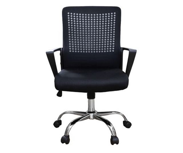 Ergonomska uredska stolica HEXI, mrežasta, crna