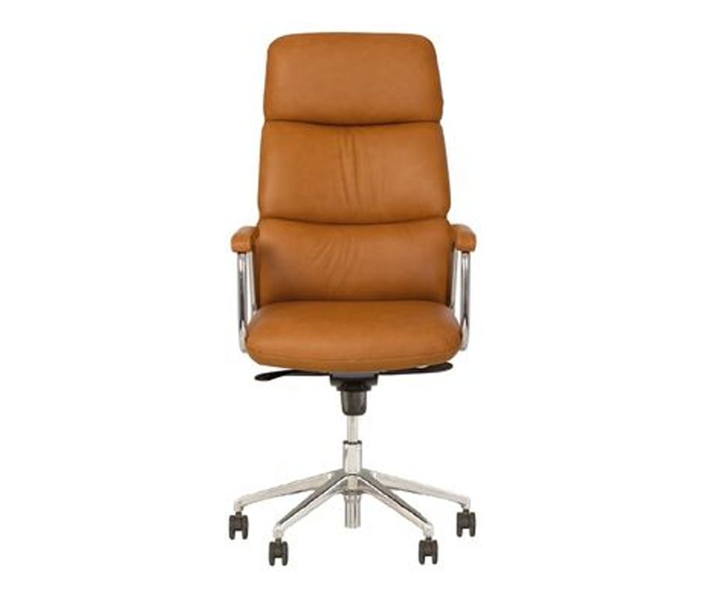 Stolac direktora VEGAS, Svijetlosmeđa prirodna koža - 2