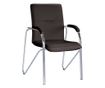 Stolica za posjetitelje MULLER Soft, crna umjetna koža