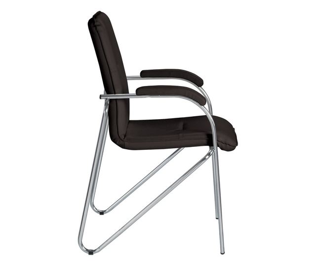 Stolica za posjetitelje MULLER Soft, crna umjetna koža