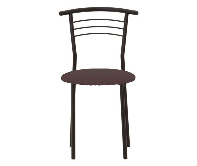 Stolica za kuhinju Baroque Black, Wenge umjetna koža