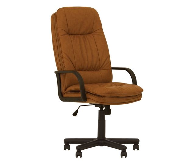 Upravljačka stolica HELLO, svijetlosmeđa ekološka koža