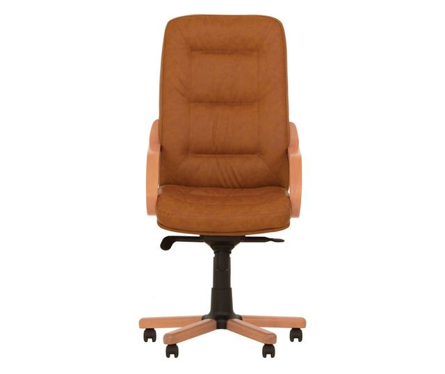 Direktorska stolica WON EXTRA, svijetlosmeđa ekološka koža