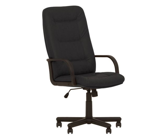 Upravljačka stolica BUSINESS, Crna ekološka koža