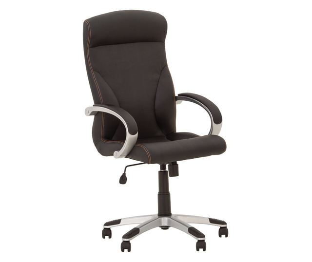 Stolac za upravu VINCIUS, Crna ekološka koža