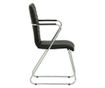 Stolica za posjetitelje BASK CF, crna umjetna koža thumbnail 2