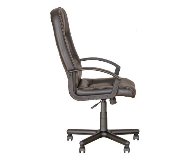 Stolac za direktora MEGIS, tamnosmeđa ekološka koža