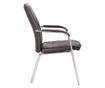 Posjetiteljska stolica SPRING CF, Smeđa, umjetna koža