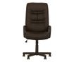 Direktorska stolica HELLER, tamnosmeđa eko koža