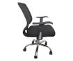 Ergonomska uredska stolica DIEGO, Mreža/Tkanina, Crna