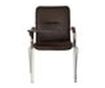 Stolica za posjetitelje MULLER Wood s preklopnim stolićem, Wenge umjetna koža thumbnail 2
