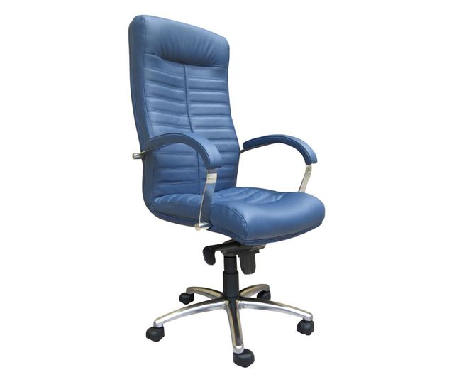 Direktorska stolica SENNA, Plava prirodna koža