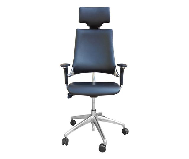 Stolac direktora CEO, Crna prirodna koža