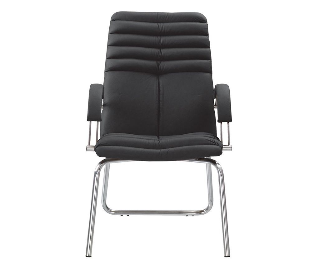 Konferencijska stolica GALATA CFA, crna umjetna koža - 2