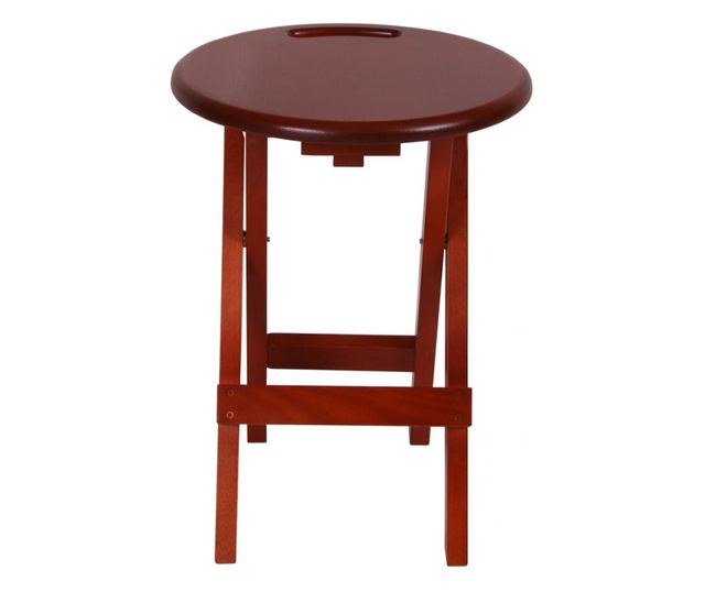 Set od 2 tabureta Clever, drvo, tamna jabuka