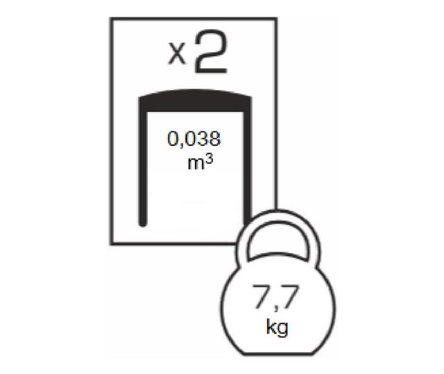Set od 2 tabureta Clever, drvo, orah