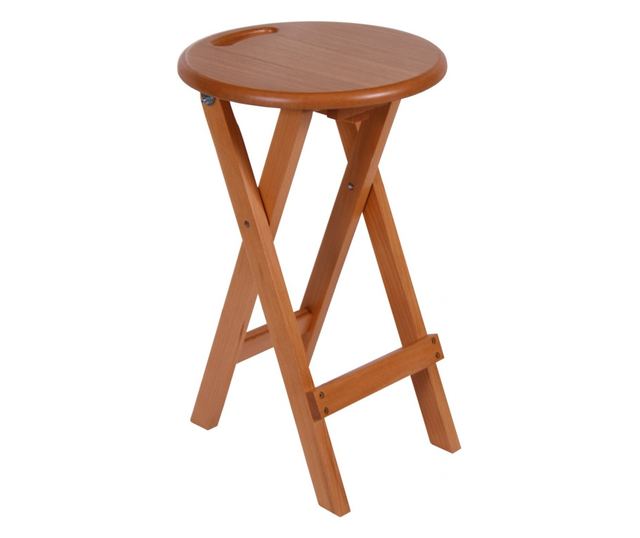 Set od 2 sklopiva taburea Clever L, Drvo, Bukva